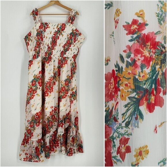 Maurices Dresses & Skirts - Maurices Asymmetrical Smocked Dress